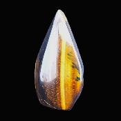 Tiger's Eye Fully Polished 'Flame' Carving.   SP17158POL