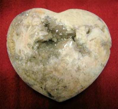 LARGE AGATE GEODE HEART. SP3338SHLF