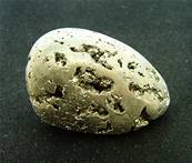 IRON PYRITE (FOOLS GOLD) POLISHED PEBBLE. SP5518POL