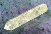 QUARTZ FACETED HEALING WAND. SP6706POL