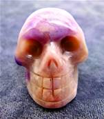 LEPIDOLITE SKULL CARVING.   SP8750