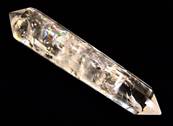 QUARTZ DOUBLE TERMINATED VOGAL CUT HEALING WAND. SP9753POL