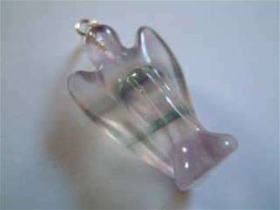 ANGEL PENDANT flourite *. angelpend01