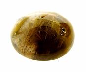 DOME POLISHED RUTILATED SMOKEY QUARTZ PEBBLE.   SP10122POL