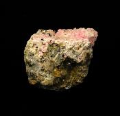 RHODOCHROSITE ON SPHALERITE WITH QUARTZ & TOURMALINE RAW CRYSTAL SPECIMEN.   SP12376