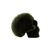 SKULL CARVING IN LAVA STONE.   SP13375POL