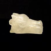 DRAGON'S HEAD CARVING IN QUARTZ.   SP14739POL