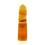 GEMSTONE OBELISK IN HONEY CALCITE.   SP15013POL 