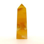 GEMSTONE OBELISK IN HONEY CALCITE.   SP15014POL