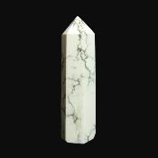 White Howlite Fully Polished Point/ Tower Specimen.   SP16045POL