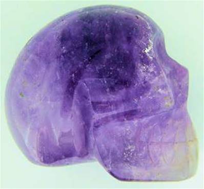 AMETHYST CRYSTAL SKULL CARVING.   SP1698POL