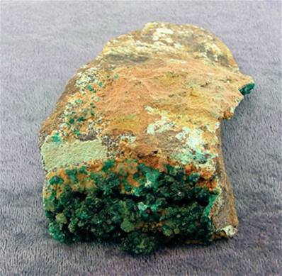 Dioptase Crystal Formations on Matrix Specimen.   SP6780