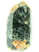 SPESSARTINE GARNET ON SMOKEY QUARTZ SPECIMEN. 42 X 21 X 18MM APROX. 24g. SP809