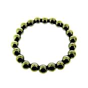 PLAIN POWER BEAD BRACELET IN HEMATITE (NO TOGGLE).   SPR13695POL