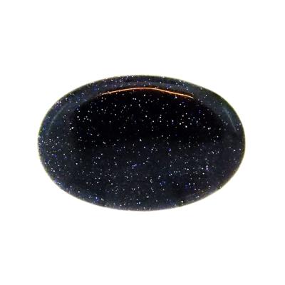 Blue Goldstone Flat Oval Palm Stone.    SPR15087POL