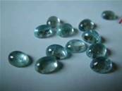 AQUAMARINE DOME POLISHED OVAL CABOCHONS.    CABAQUA810