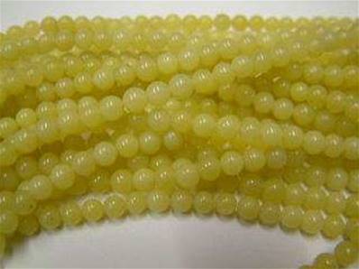 YELLOW JADE BEAD STRING. SPR3304