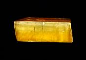 OPTICAL GOLDEN CALCITE POLISHED RHOMBIODAL CRYSTAL SPECIMEN.   SP11957POL