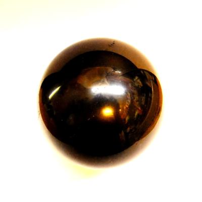 GEMSTONE SPHERE IN SHUNGITE.   SP13656SLF