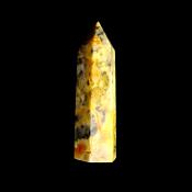 GEMSTONE POLISHED AND FACETED POINT IN CRAZY LACE AGATE.   SP13886POL