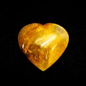 LARGE PUFF HEART IN HEMATIOD QUARTZ.   SP14166POL