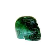 SKULL CARVING IN MALACHITE.   SP14366POL