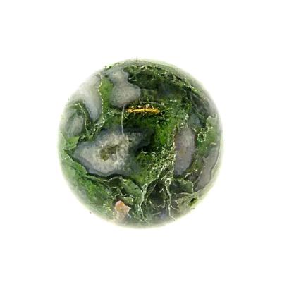 MOSS AGATE GEODE SPHERE.   SP14682POL