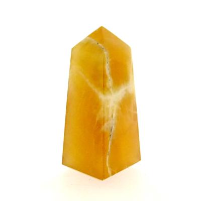 GEMSTONE OBELISK IN HONEY CALCITE.   SP15015POL