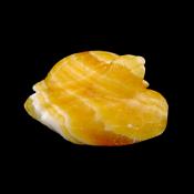 Terrapin Carving In Orange Calcite.   SP15467POL