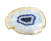 Agate Polished Geode Slice Specimen Coloured Blue.   SP15739POL