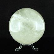 Gemstone Sphere in Cloudy/ Milky Quartz.   SP15741SLF