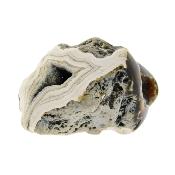 Agate Geode Specimen with Polished Edge Featuring Quartz Crystal Inclusions.   SP16304POL