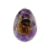 Fully Polished Gemstone Egg In Chevron Amethyst.   SP16525POL