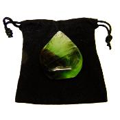 Snowflake Fluorite Mini 'Flame' Carving.   SP16713POL