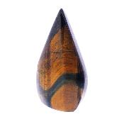 Fully Polished 'Flame' Carving In Tiger's Eye.   SP17203POL  