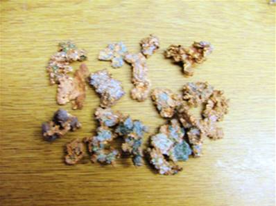 RAW NATIVE COPPER SPECIMENS. SP6923