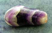 CHEVRON AMETHYST POLISHED PEBBLE SPECIMEN. SP8403POL