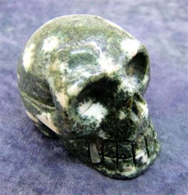 PRESELI BLUESTONE SKULL CARVING. SP8749POL