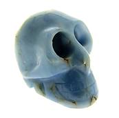 ANGELITE SKULL CARVING.   SP9222POL