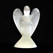 Angel Carving in Selenite (Satin Spar) Medium Size.   SPR15839POL