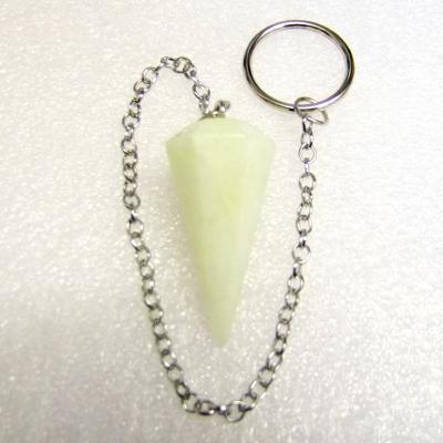 NEW JADE FACETED POINT STYLE PENDULUMS.   SPR16085POL