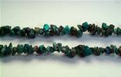 CHRYSOCOLLA GEM CHIP NECKLACE. 18" LONG. 28g. SPR676