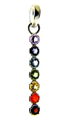 CHAKRA PENDANT IN 925 SILVER. SPR9190PEND