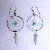 Dreamcatcher Turquoise Earrings - E16