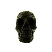 SKULL CARVING IN LAVA STONE.   SP13375POL