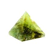 GEMSTONE PYRAMID IN PREHNITE.   SP14856POL