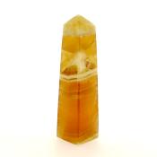 GEMSTONE OBELISK IN HONEY CALCITE.   SP15013POL 