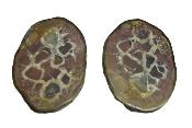 Septarian Sliced & Polished Face Nodule Pair.   SP15847POL