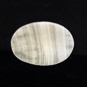 Mangano Calcite polished oval Thumb or Palm Stone.   SP16196POL