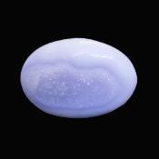 Blue Lace Agate Oval Shape, Polished Palm Stone.   SP16396POL